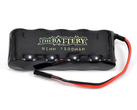 JQRacing 5-Cell 6.0V NiMH Flat Receiver Battery Pack (1200mAh)