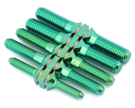 J&T Bearing Co. Sworkz S35-4 Titanium "Milled" Turnbuckles (Green)