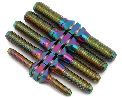 J&T Bearing Co. Sworkz S35-4 Titanium "Milled" Turnbuckles (Oil Slick)