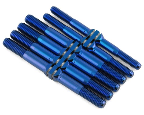 J&T Bearing Co. Mayako MX8 Titanium "Milled'' Turnbuckle Kit (Blue) (6)