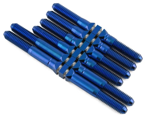 J&T Bearing Co. Tekno EB410.2 Titanium "Milled'' XD Turnbuckle Kit (Blue)