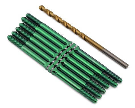 J&T Bearing Co. XRAY XT2 Titanium "Milled'' XD Turnbuckles (Green)