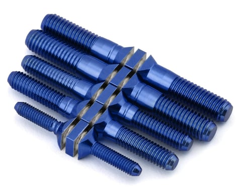 J&T Bearing Co. Sparko F8 Titanium "Milled" Turnbuckles (Blue) (Upper Arm)