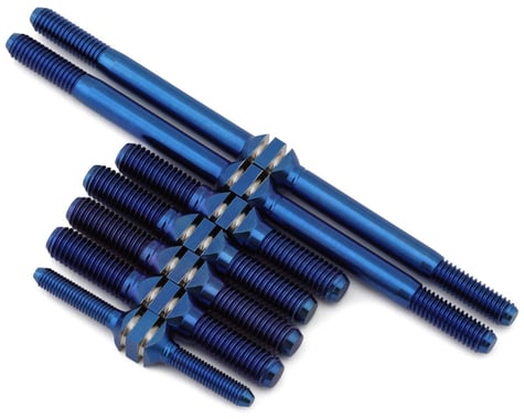 J&T Bearing Co. Kyosho MP10T Titanium "Milled'' XD Turnbuckles Set (Blue)