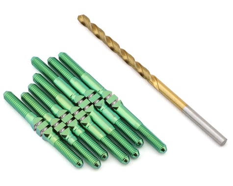 J&T Bearing Co. Yokomo MO 2.0 Titanium "Milled'' XD Turnbuckles (Green)