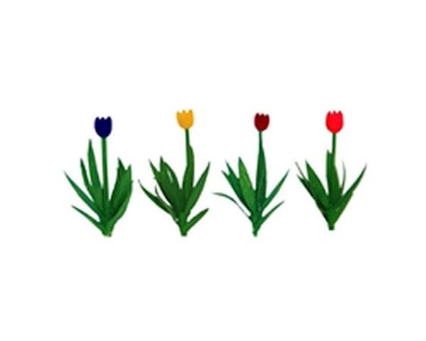 JTT Scenery Tulips, Red/Pink/Yellow/Purple 1/2" (36)