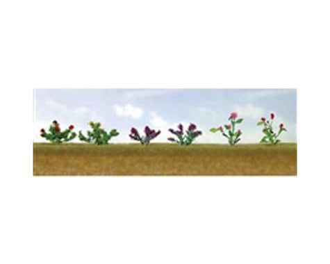 JTT Scenery Flowering Plants Assortment 1, 3/4" (10)