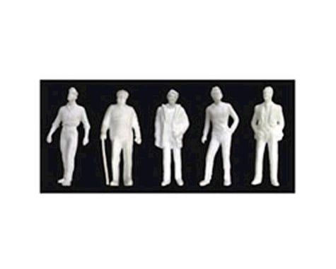 JTT Scenery 1:48 Male Figures, White (5)