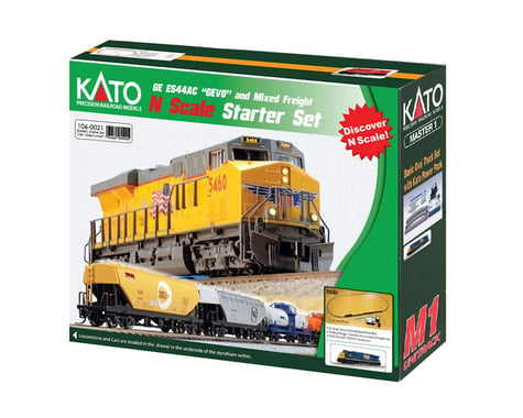 Kato N ES44AC Freight Train Set, CSX/Dark Future