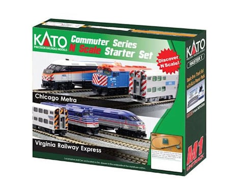 Kato N F40PH Commuter Starter Set, Metra