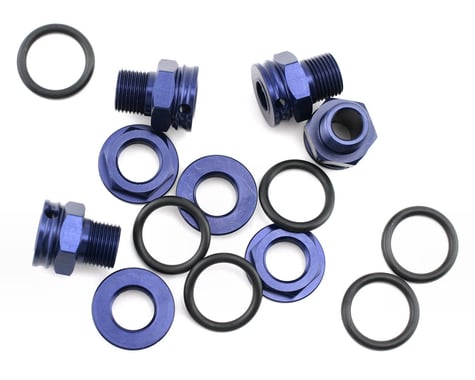 King Headz Kyosho MP-777/ST-R-17mm Wheel Hubs-Extended +6mm (Blue)