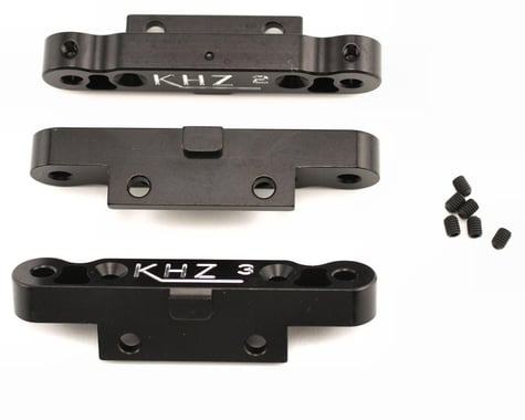 King Headz Mugen MBX5 Rear Toe-In Plate Set (2°, 2.5°, 3°) (Black)