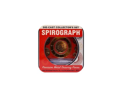 Kahootz Spirograph Diecast Collector's Tin w/ Precision Metal Drawing Pieces