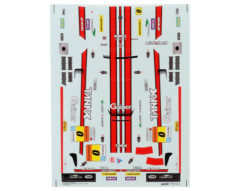 Killerbody Gainer Tanax GT-R Nismo R35 Decal Sheet