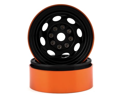 Team KNK Cyclone 1.9 Aluminum Beadlock Wheel (Black) (2)