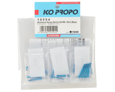 KO Propo EX-RR/EX-2 Aluminum Screw Set (Blue)