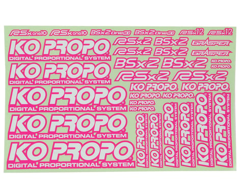 KO Propo Decal Sheet (Pink)