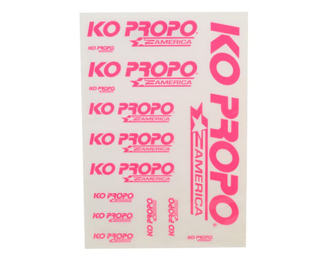 KO Propo KO America Precut Decal Sheet (Pink)