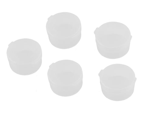 Koswork 29x15mm Clear Round Containers w/Lids (5)