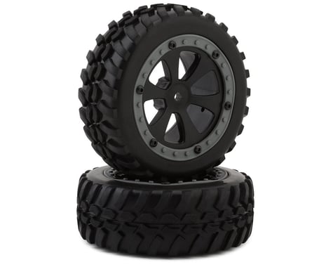 Kyosho Sand Master 2.0 Pre-Mounted Tires w/6-Spoke Wheel & 12mm Hex