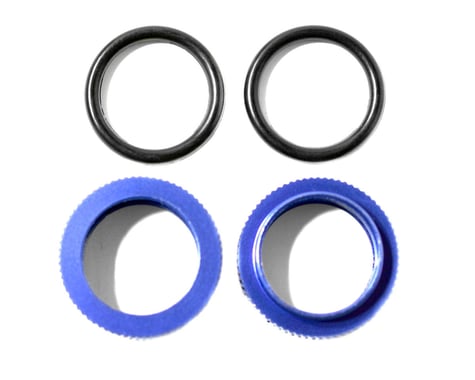 Kyosho Blue Shock Adjuster Nut w/O-Rings (2)