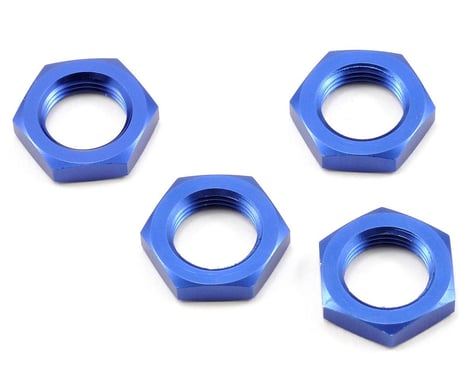 Kyosho 17mm Wheel Nut (Blue) (4)