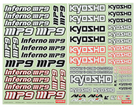 Kyosho MP9 Decal Sheet (2)