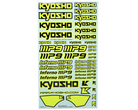 Kyosho TKI3 Decal Sheet (Yellow)