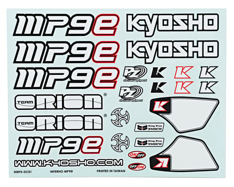 Kyosho MP9e Decal Set