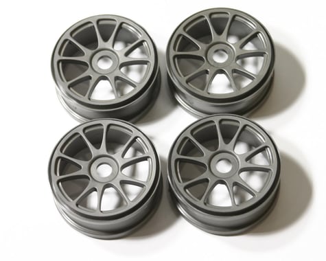 Kyosho Gun Metal Gray 10-Spoke Wheels (4)