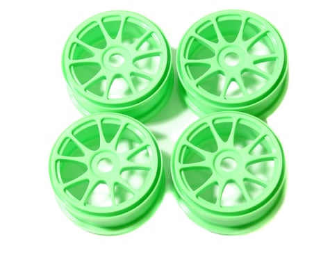 Kyosho Green 10-Spoke Wheels (4)