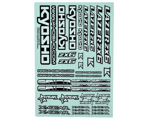 Kyosho Lazer ZX-6 Decal Sheet
