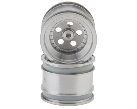 Kyosho Tomahawk Rear Wheels (Satin Chrome) (2)