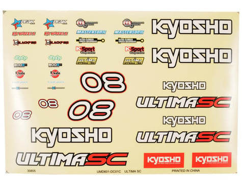 Kyosho Ultima SC Decal Set