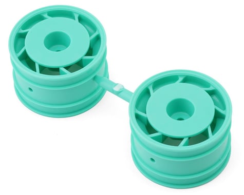 Kyosho Ultima 8D 50mm Rear Wheel Set (Peppermint Green) (2)