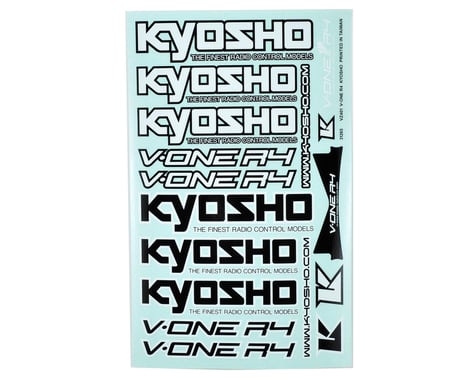Kyosho V-One R4 Decal Sheet