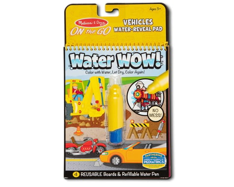 Melissa & Doug Water WOW!® Vehicles Water-Reveal Coloring Pad