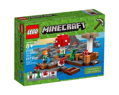 LEGO Minecraft The Mushroom Island 21129 Building Kit (247 Pieces)
