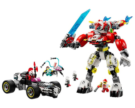 LEGO DREAMZzz™ Cooper's Tiger Mech & Zero's Hot Rod Car Set