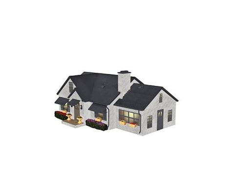 Lionel O Deluxe Suburban House/Plug-Expand-Play