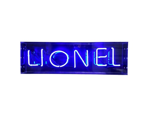 Lionel @LIONEL NEON BLUE SIGN