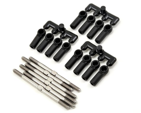 Lunsford "Super Duty" Kyosho RB5 SP/RB5 SP2 WC Titanium Turnbuckle Kit w/Ball Cups (6)