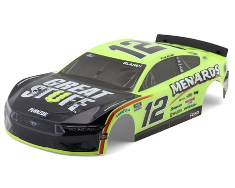 Losi NASCAR Ryan Blaney #12 Menards 2024 Ford Mustang Pre-Painted Body