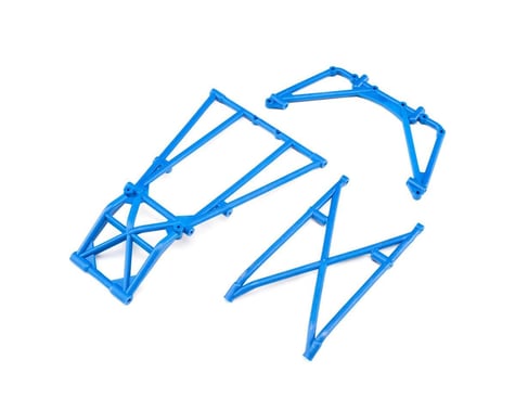 Losi Rear Cage and Hoop Bars, Blue: LMT