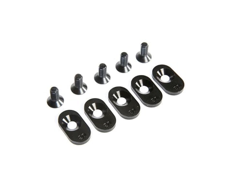 Losi Engine Mount Insert and Screws 20T, Black (5): 5ive-T 2.0 (fits 62T spur)