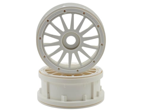 Losi Wheel & Beadlock Ring Set (White) (2)