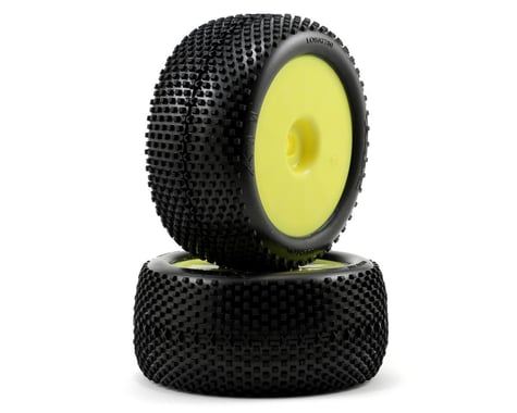 Losi XXT Pre-Mounted 1/8 Truggy Tires (2) (Yellow)