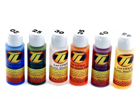 Losi Silicone Shock Oil Six Pack (20,25,30,35,40,45wt) (2oz)