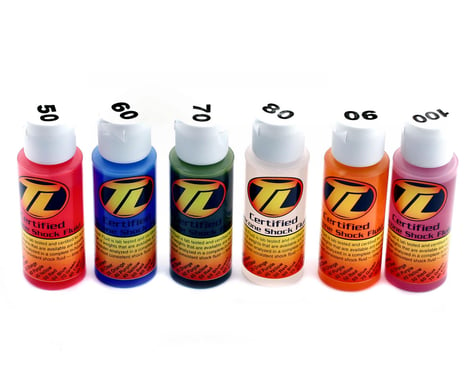 Losi Silicone Shock Oil Six Pack (50,60,70,80,90,100wt) (2oz)
