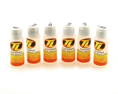 Losi Silicone Shock Oil Six Pack (17.5,22.5,27.5,32.5,37.5,42.5wt) (2oz)